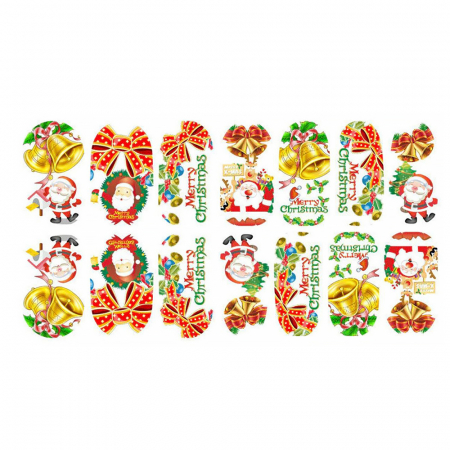 UNGHII - Sticker pentru unghii nail art, Lila Rossa, 14 in 1, nr 163