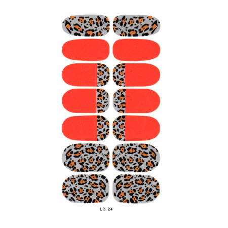 Sticker pentru unghii nail art, Lila Rossa, 14 in 1, nr 24 [2]