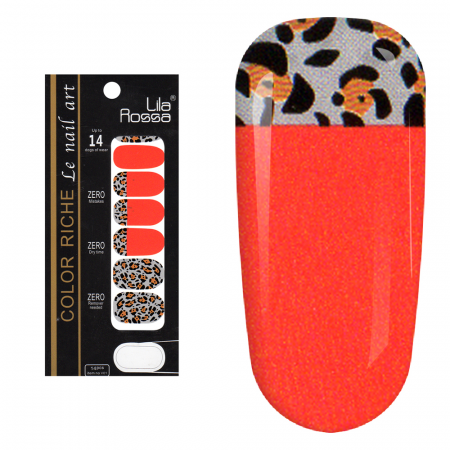 Sticker pentru unghii nail art, Lila Rossa, 14 in 1, nr 24 [6]