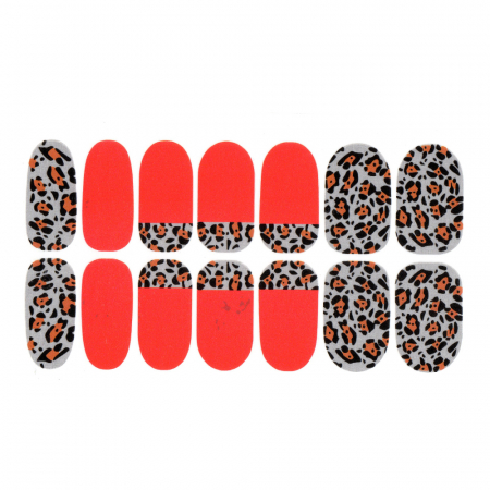 UNGHII - Sticker pentru unghii nail art, Lila Rossa, 14 in 1, nr 24