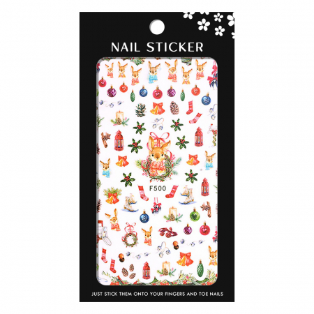 UNGHII - Stickere pentru decor unghii Lila Rossa, Craciun, Revelion, pentru iarna, f500