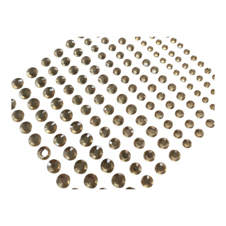 Strassuri autoadezive pentru machiaj Gold Drops, pentru fata, corp, unghii, Chique [1]
