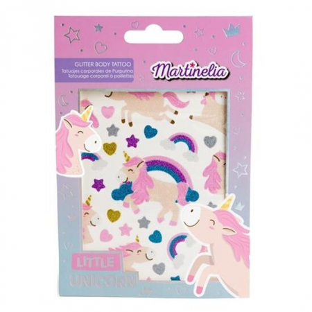 Import - Tatuaje temporare cu glitter Unicorn, Martinelia, 68023