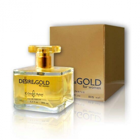 Import - Tester Apa de Parfum Cote d'Azur Desire & Gold, Femei, 100 ml