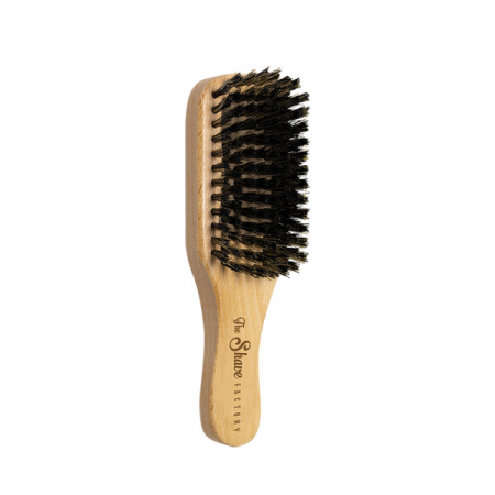 PAR - The Shave Factory Perie premium pentru fade din lemn maro deschis