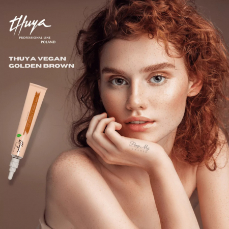 Thuya Vegan Line - Vopsea maro auriu pentru gene&sprancene Golden Brown 14ml [2]