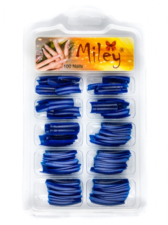Tipsuri colorate, 100 buc, Blue