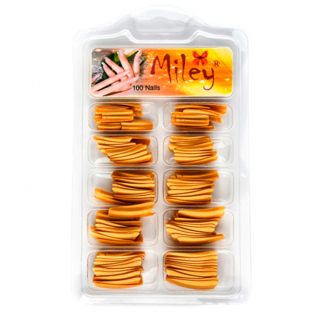 Tipsuri colorate, 100 buc, Gold