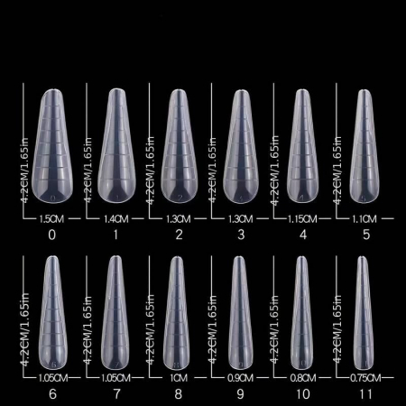Tipsuri Smart Forms Migdala Ruseasca, 120buc, reutilizabile, full cover [3]