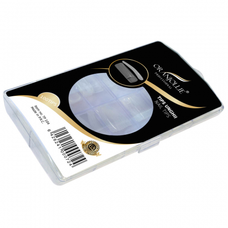 Sabloane, tipsuri - Tipsuri transparente Oranjollie 100 buc.