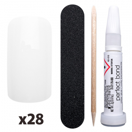 Tipsuri unghii false color press-on [0]