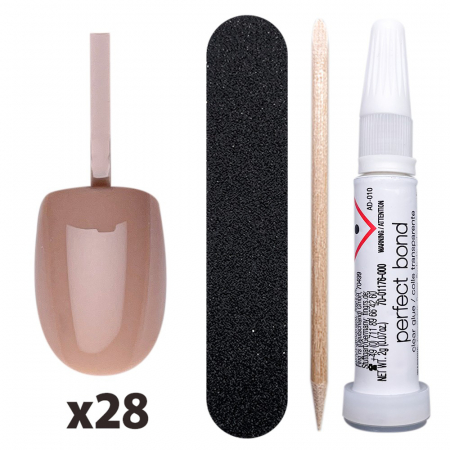 Tipsuri unghii false color press-on [0]