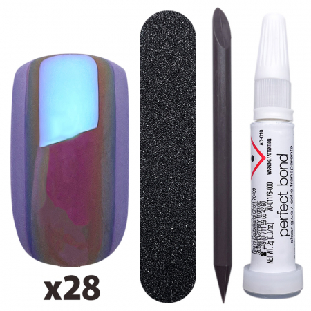 Tipsuri unghii false color press-on [2]