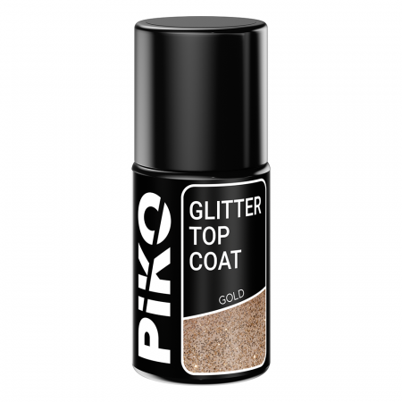 Top coat Piko, Glitter Top, 7 ml, Gold [1]