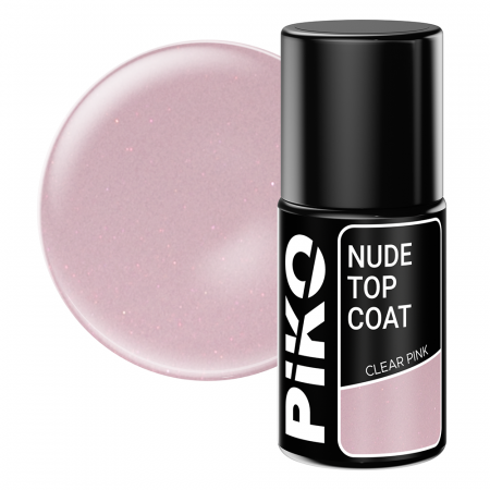 UNGHII - Top coat Piko, Nude Top, 7 ml, Clear Pink