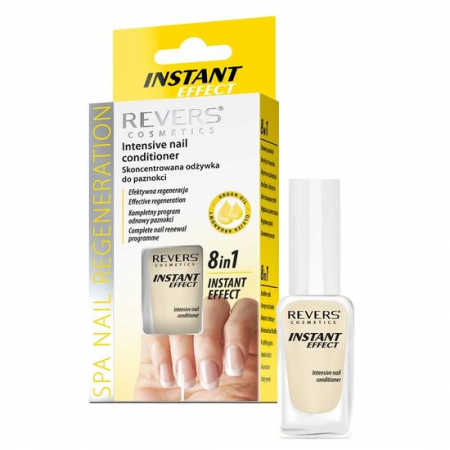 UNGHII - Tratament express regenerant pentru unghii Instant Effect, 8 in 1, cu ulei de argan si vitamina E, uscare rapida, Revers, 10ml