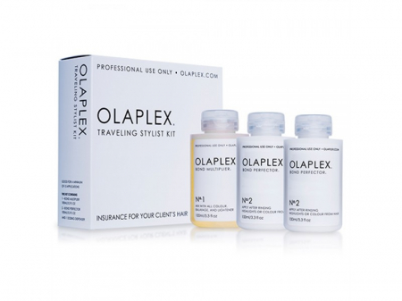 Spray, ser pentru par - Tratament pentru par Olaplex Traveling Kit Blond Perfector 3 x 100 ml