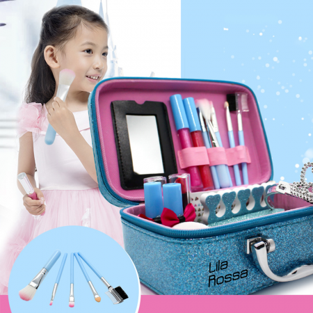 Trusa beauty Hi Lila Rossa girls, makeup copii si unghii, solubile in apa, machiaj printesa, copii de peste 8 ani [3]