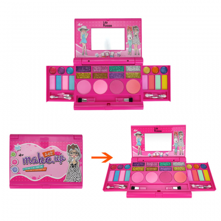Trusa beauty Hi Lila Rossa girls, makeup copii, solubil in apa, trendy girl, copii de peste 5 ani [2]
