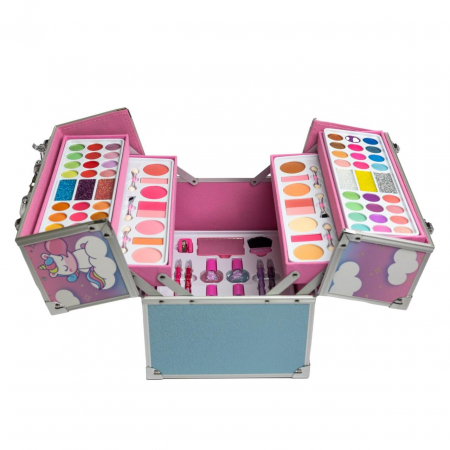 Trusa de machiaj pentru fetite tip cufar Little Unicorn Fabulous Colors 12030, Martinelia [2]