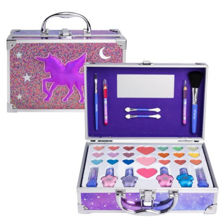 Import - Trusa de machiaj pentru fetite tip servieta Galaxy Dreams, 12068, Martinelia