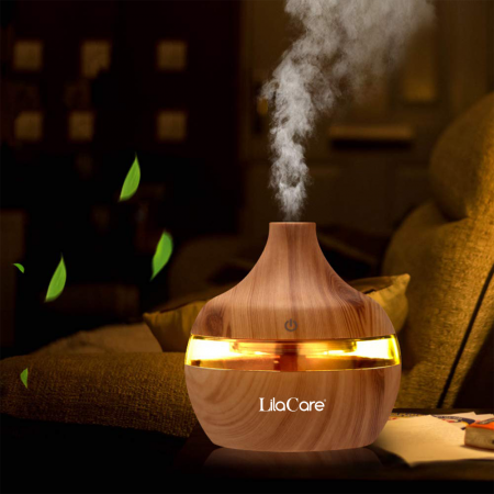 Umidificator si difuzor aromaterapie Lila Care, ultrasonic, 300 ml, bej [5]