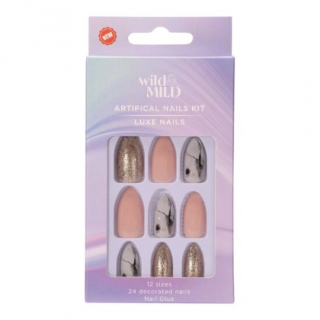 Import - Unghii false 080 Sparkle & Shine Wild & Mild N24