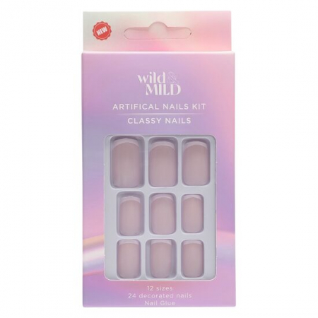 Import - Unghii false 090 Ballet Blanc Wild & Mild N24