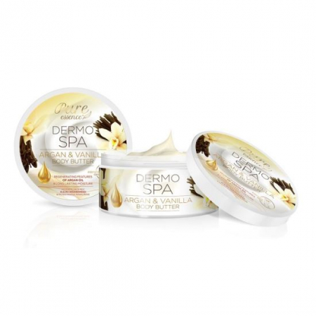 FATA, CORP - Unt de corp, Dermo Spa, Pure Essence, cu ulei de Argan si Vanilie, 200ml
