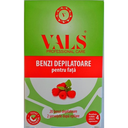COSMETICA - Benzi depilatoare pentru fata VALS cu fructe de padure 20buc.