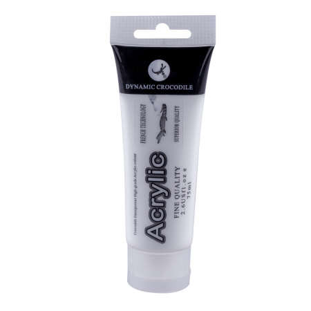 UNGHII - Vopsea acrilica Dynamic Crocodile, 75 ml, alba