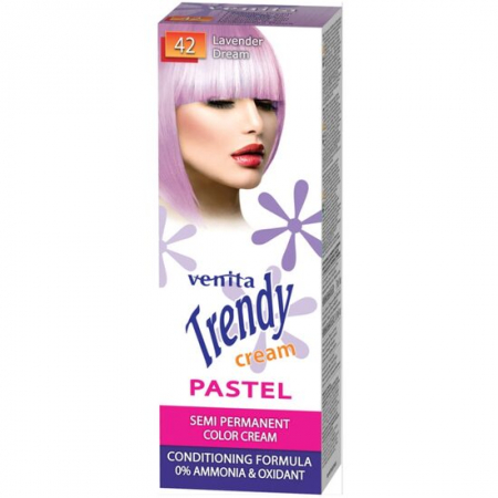 PAR - Vopsea de par semipermanenta, Trendy Cream Pastel, Venita, Nr. 42, Lavender dream