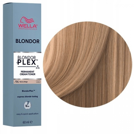 Vopsea par - Wella Professionals Toner pentru par blond /96 Sienna Beige BlondorPlex 60ml