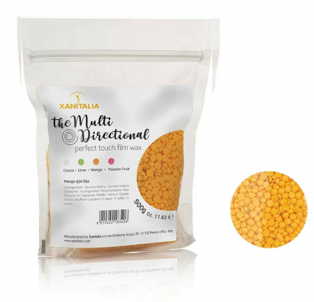 Ceara epilat - Xanitalia Multi Directional Mango - Ceara profesionala de epilat elastica granule mango 500g