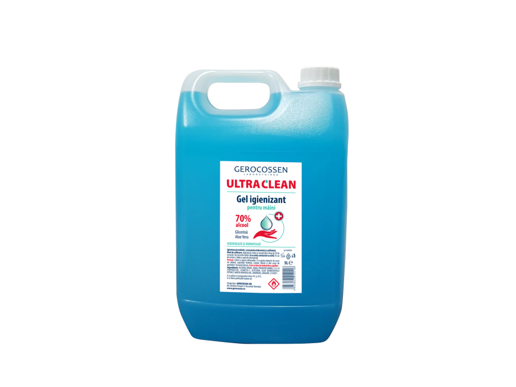 Gel igienizant pentru maini 70% alcool Gerocossen Ultra Clean 5 l