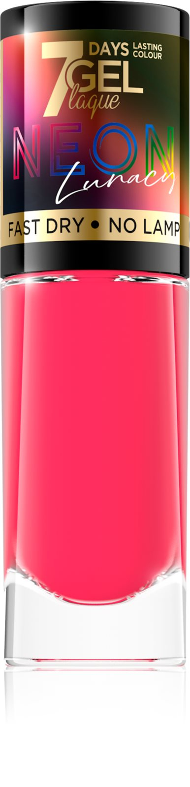 Nisi Jetmag Pro 82 Lac de unghii Eveline Cosmetics 7 DAYS Neon 8 ml 8 ml, 82, Rosu