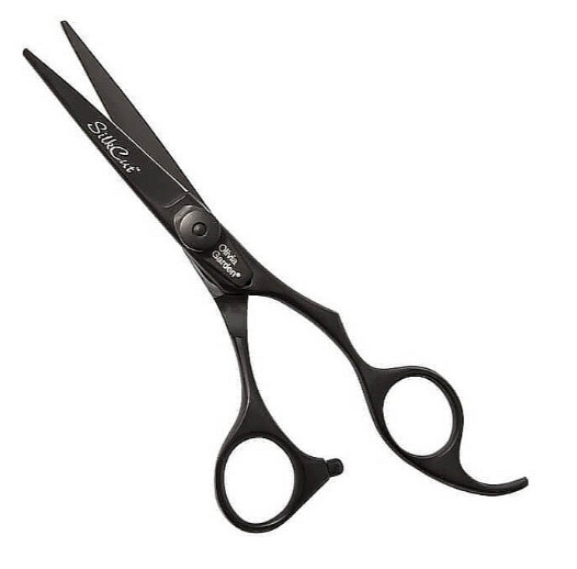mașina de tuns câini flanco Olivia Garden SilkCut PRO Black Matt - Foarfeca profesionala de tuns 5 inch Negru, 5.0 inch