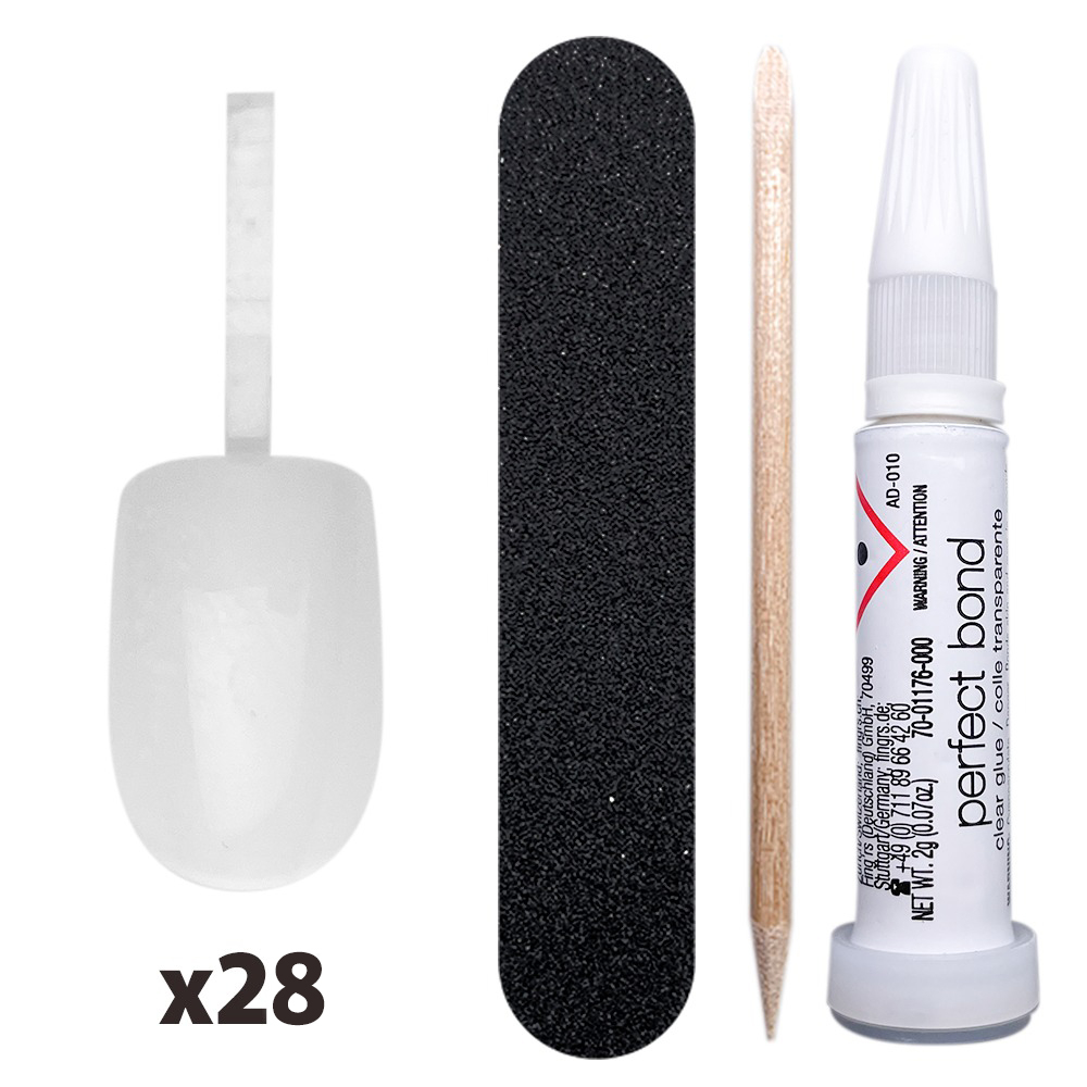 Tipsuri unghii false color press-on