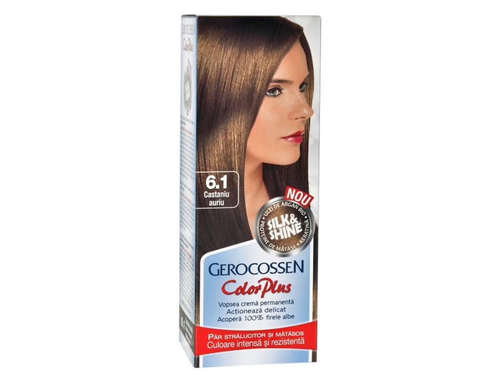 LaMimi.ro Vopsea de par gerocossen Color Plus 50 g 6.1 - Castaniu auriu