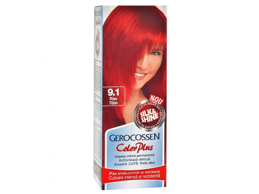 LaMimi.ro Vopsea de par gerocossen Color Plus 50 g 9.1 - Rosu titian