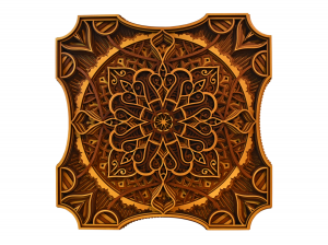 Tablou mandala din lemn - Nucleul [0]