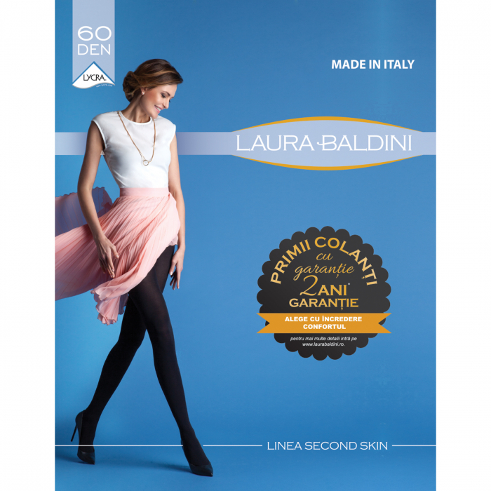 Dres opac SECOND SKIN 60 den din microfibra 3D, GARANTIE 2 ANI, Albastru [4]