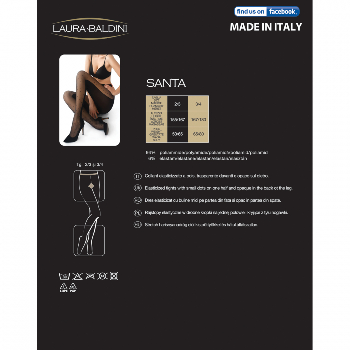 Dres cu picatele SANTA, Negru [5]