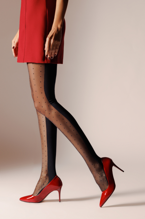 Dres cu picatele SANTA, Negru [2]