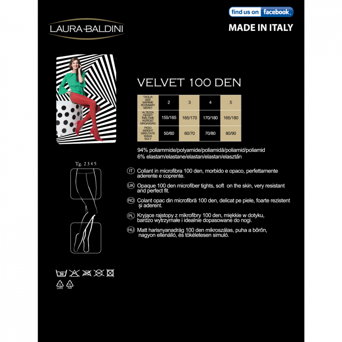 Dres VELVET 100 den din microfibra, Albastru [6]