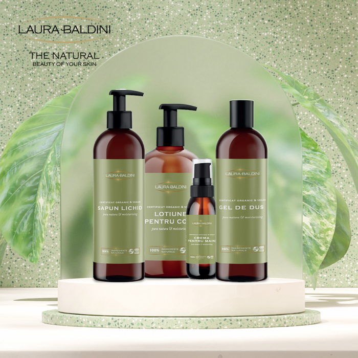 Gel de dus hidratant PURA NATURA, 99% ingrediente naturale, ORGANIC & VEGAN, Laura Baldini, 250 ml [6]