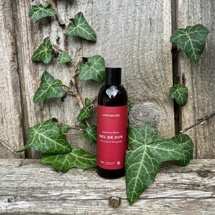 Gel de dus energizant LOVE IS IN THE AIR, 98% ingrediente naturale, VEGAN, Laura Baldini, 250 ml [2]