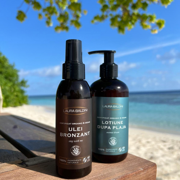Lotiune dupa plaja COCONUT DREAM, 100% ingrediente naturale, ORGANIC & VEGAN & REEF SAFE, Laura Baldini, 250ml [13]