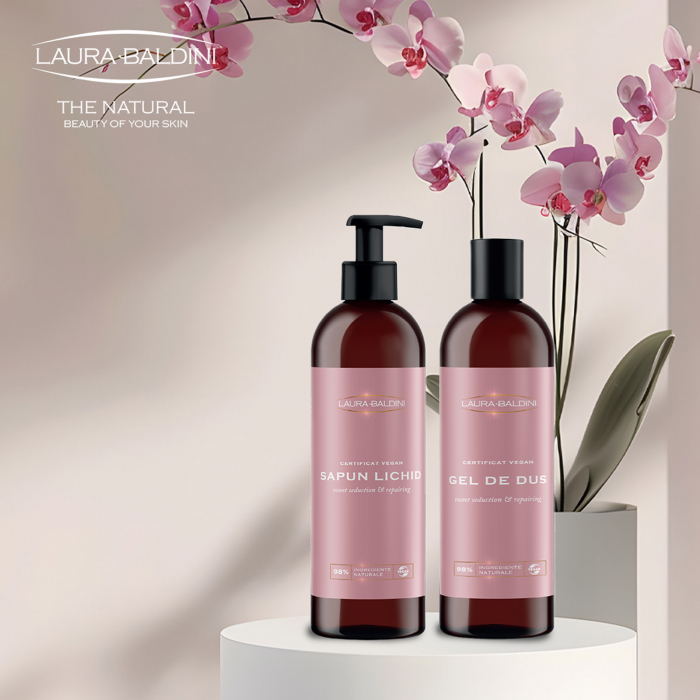 Sapun lichid regenerant SWEET SEDUCTION, 98% ingrediente naturale, VEGAN, Laura Baldini, 250 ml [9]