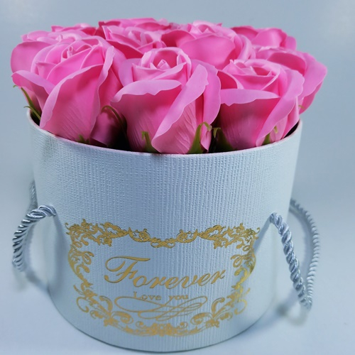 Aranjament cu 13 trandafiri de sapun, Roz [3]